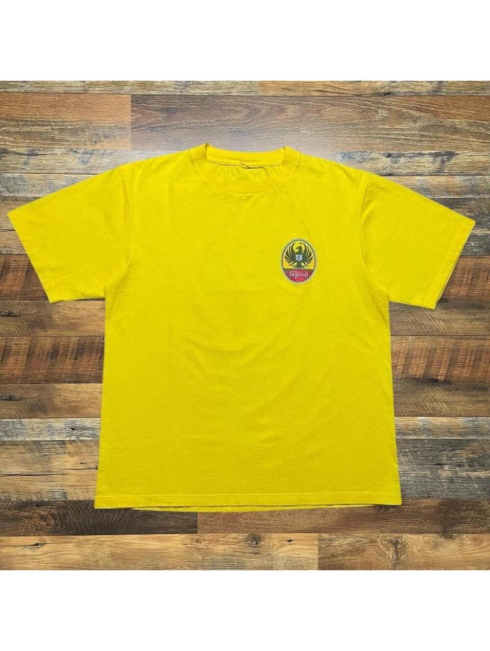 Vintage Imperial Beer Costa Rica Pura Vida Graphic Print Shirt Size XL.